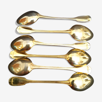 12 golden Moka spoons