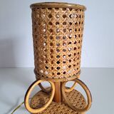 Bamboo bedside lamp and canning