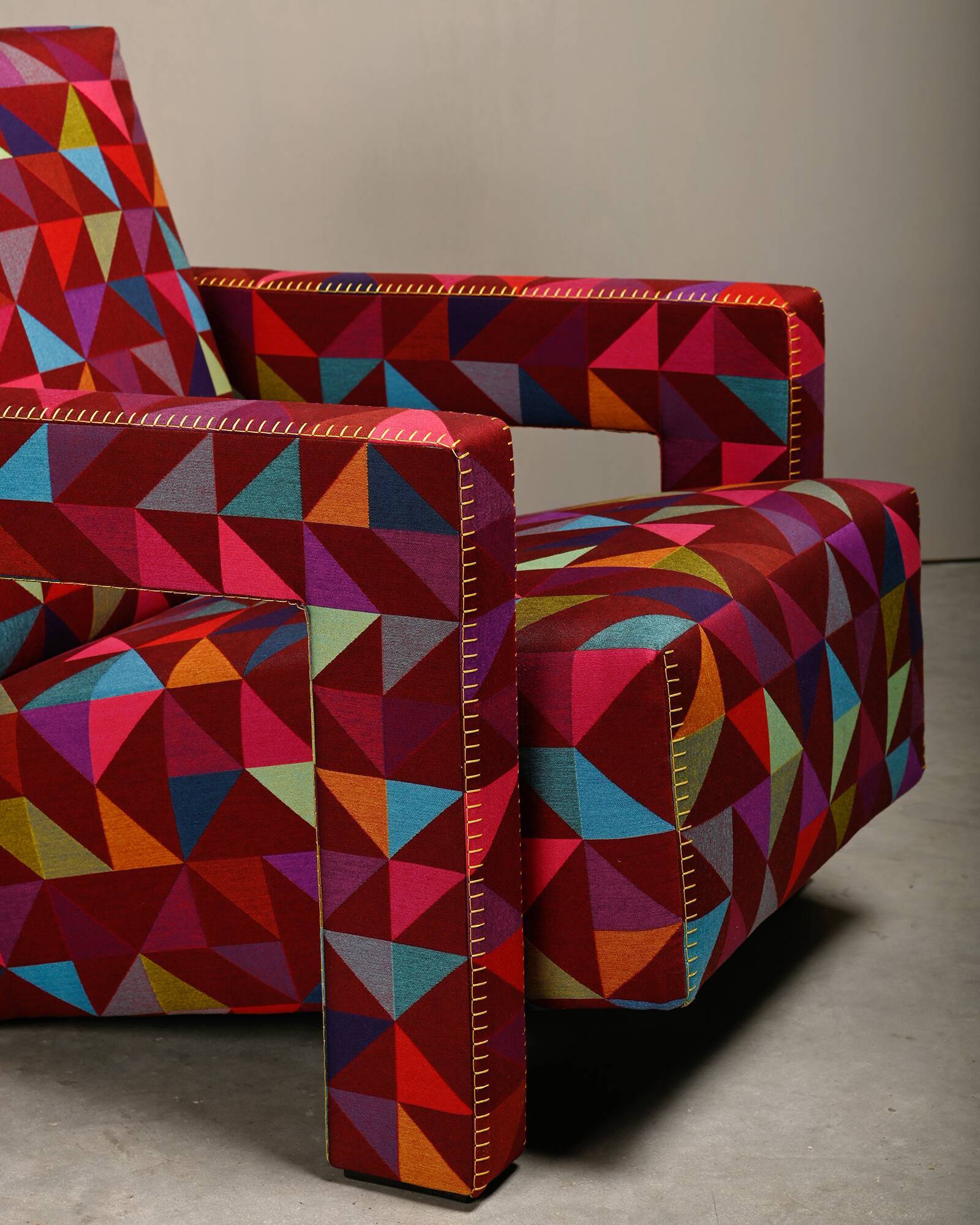 Gerrit T Rietveld Utrecht Armchair Limited Edition Boxblocks Bertjan Pot Cassina
