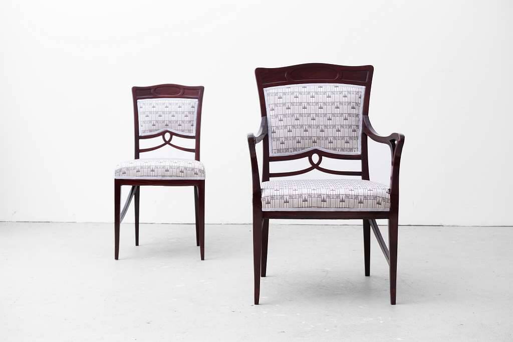 2 chaises Art Nouveau originales vers 1900/1905