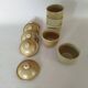 Covered tea bowls in CNP Village sandstone