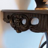 Console murale baroque, noir acier