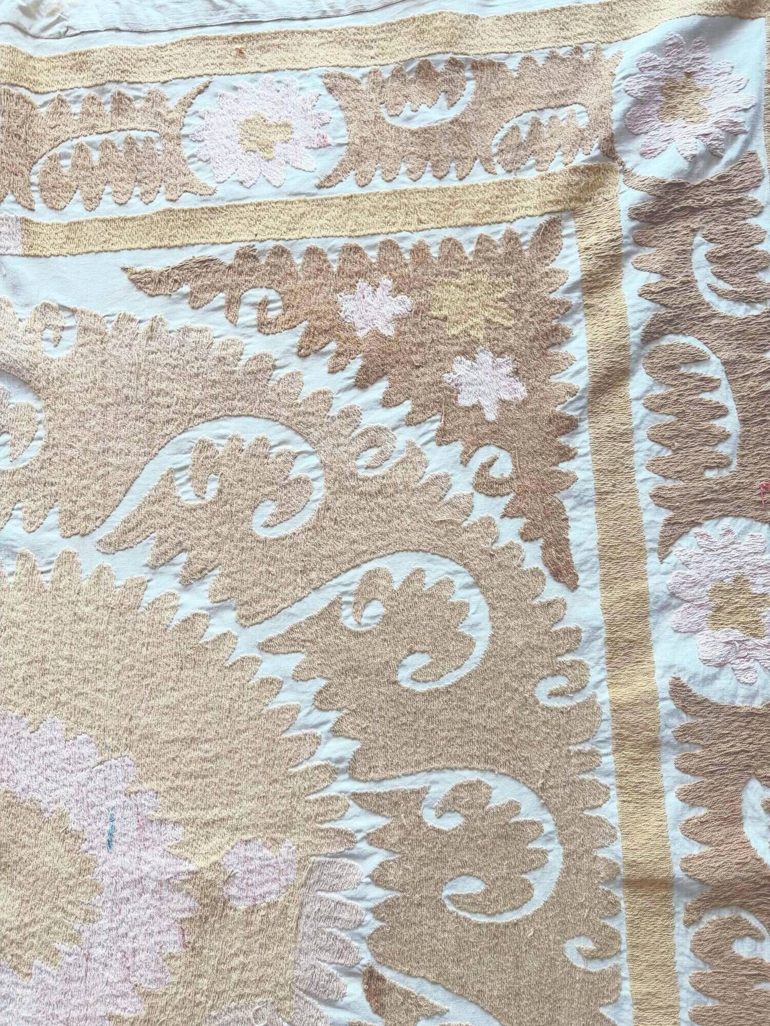 Vintage hand-embroidered tablecloth 145x150 cm