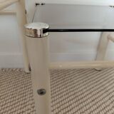 Beige Metal Nesting Tables Yves Boutboul 1970s