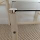 Beige Metal Nesting Tables Yves Boutboul 1970s