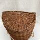 Vintage wicker laundry basket dimension: height -48cm- width -36cm- depth -23cm-