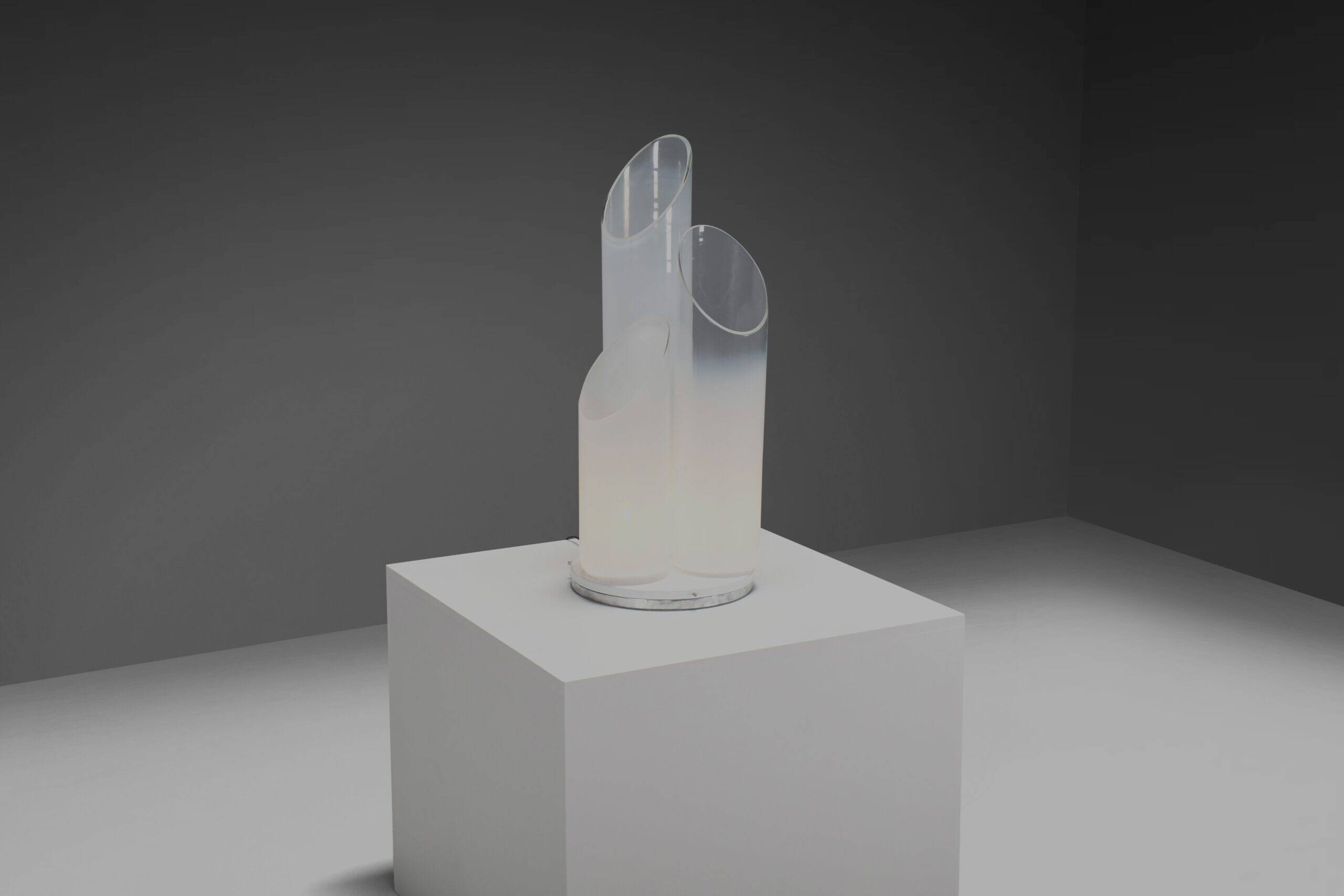 Large Murano glass table lamp by Carlo Nason for Mazzega, Italy 1970s