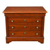 Commode Louis Philippe 4 tiroirs et laiton
