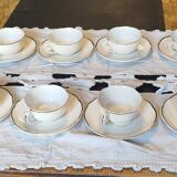12 coffee cups with saucers Digoin Sarreguemines
