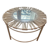 Coffee table with mirror