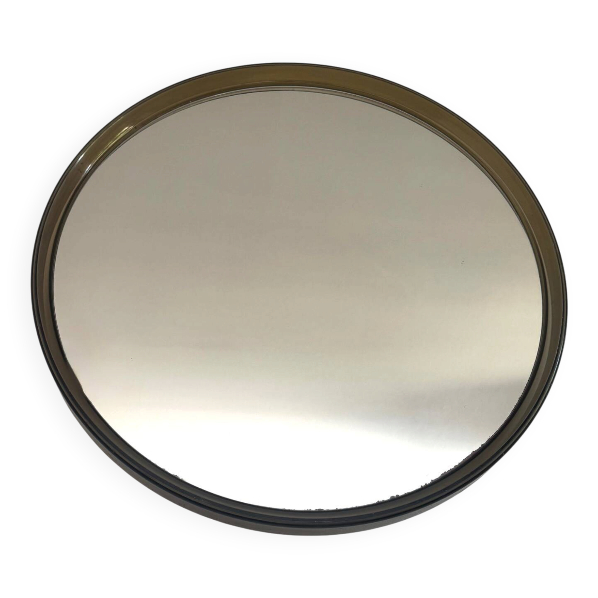 1970s Gilac smoked plastic mirror