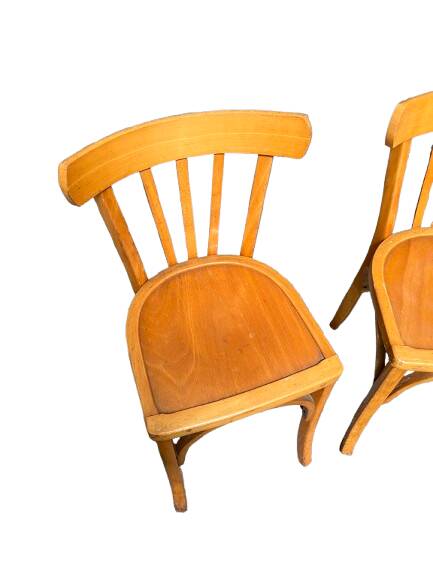 Set of six bistro chairs