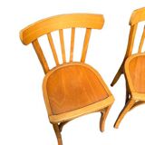 Set of six bistro chairs