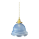 Vintage blue glass pendant light
