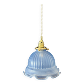 Vintage blue glass pendant light