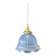 Vintage blue glass pendant light