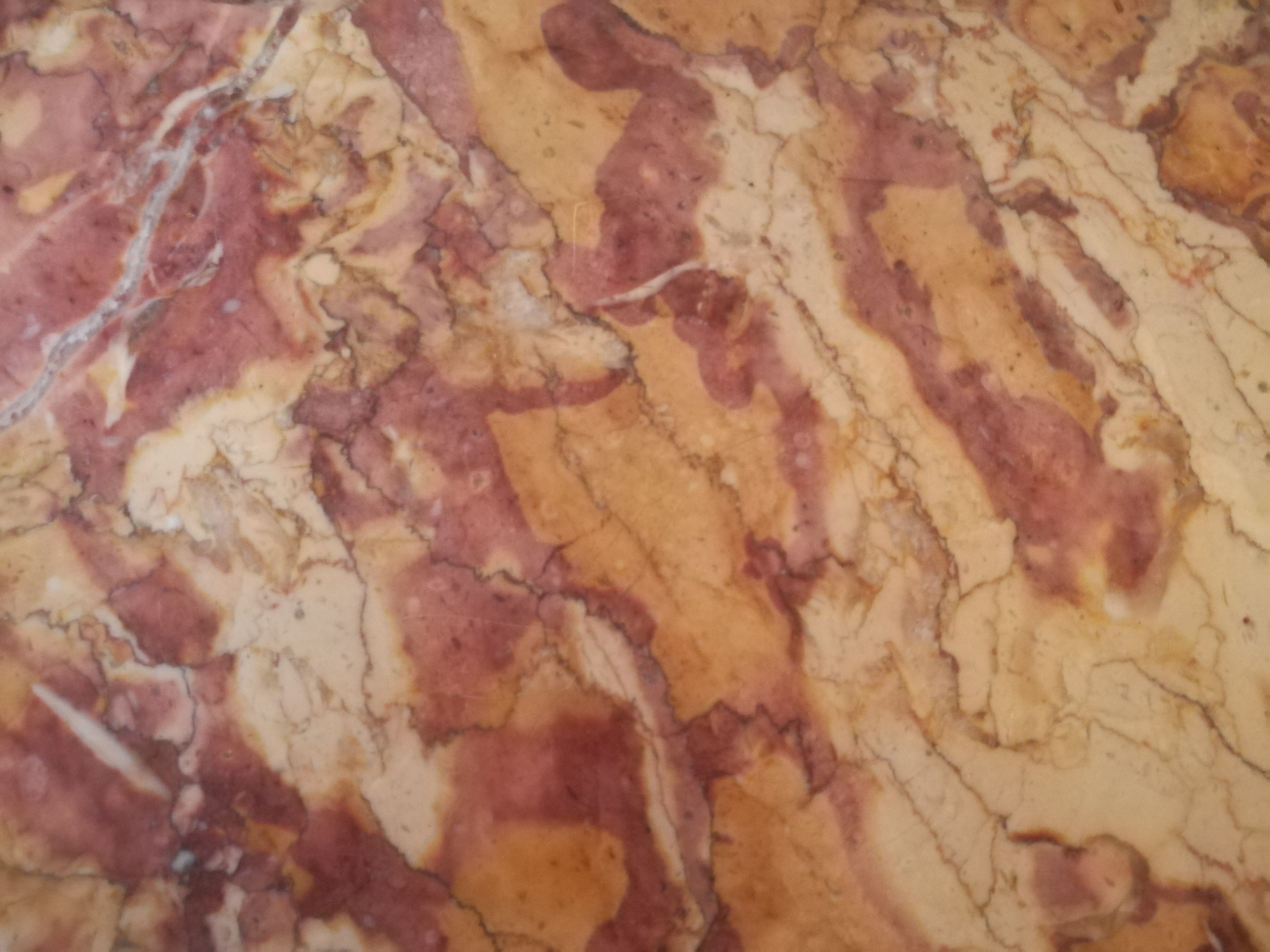 Tripod coffee table in mahogany and marble