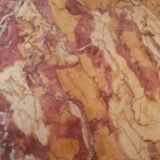 Tripod coffee table in mahogany and marble