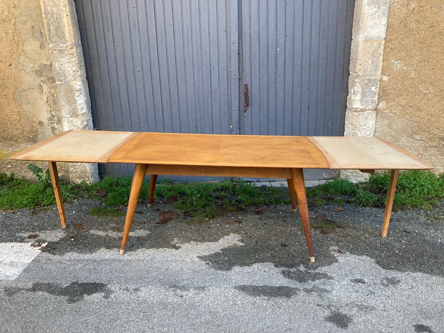 Large vintage Scandinavian style table