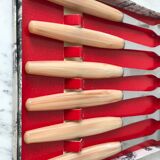Set of 6 forks with three peaks in Bakelite 60s