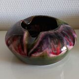 Tidy ashtray enamelled ceramic, signed, Ricard