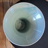 Vase in flared glazed stoneware signed