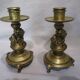 pair of Asian candlesticks from the 19th century in bronze