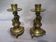 pair of Asian candlesticks from the 19th century in bronze