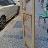 Screen or screen in painted wood and painted canvas