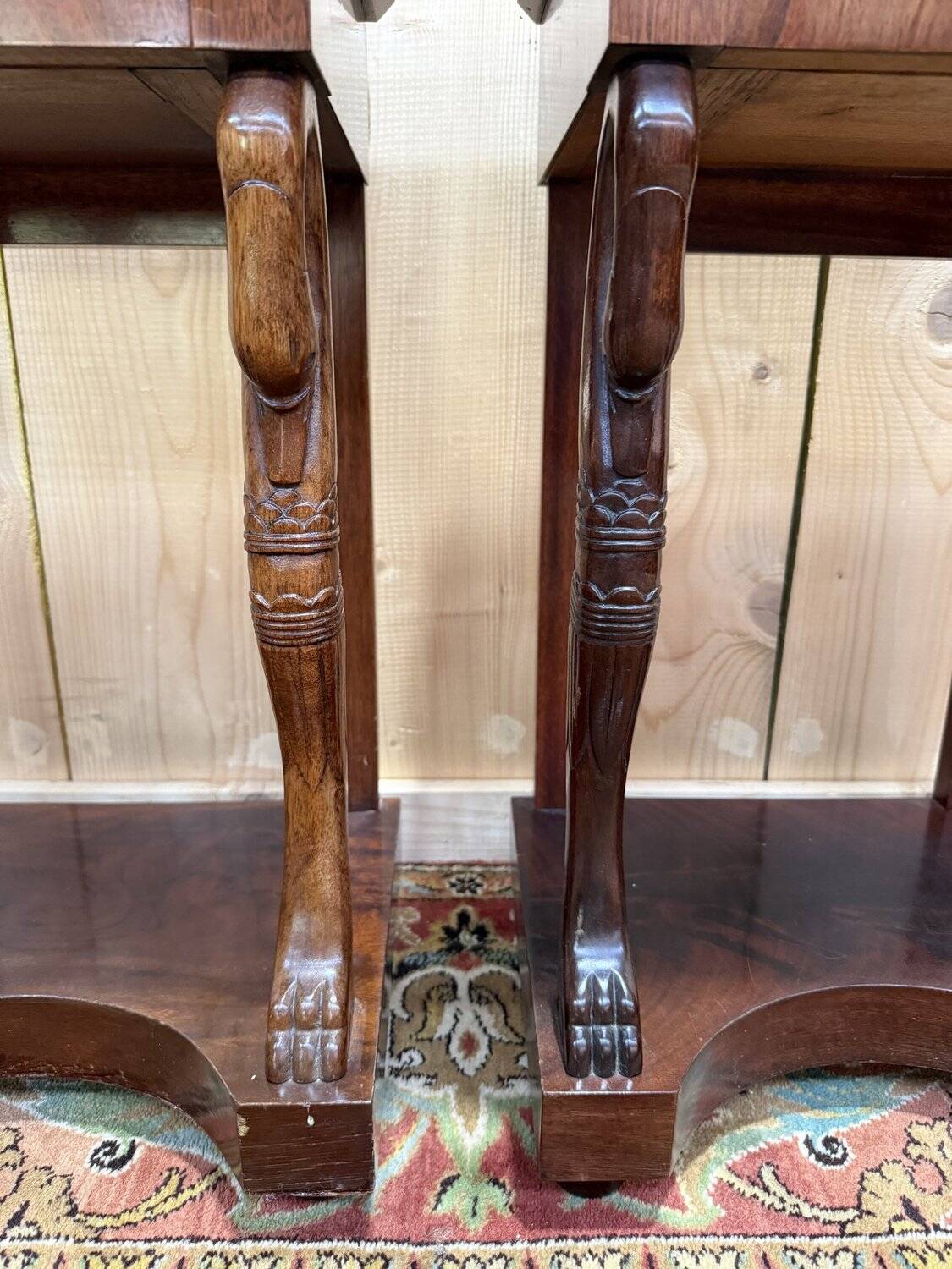Pair of Empire-style bedside tables