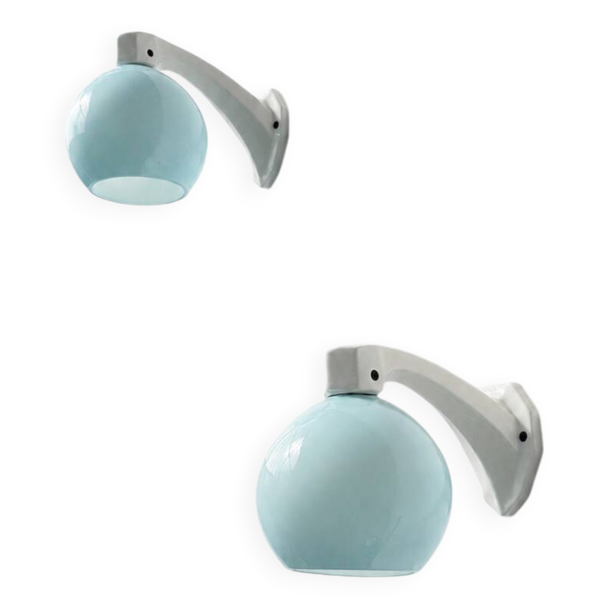 Art Deco porcelain wall lights