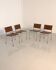 4 "SE06" brown leather chairs by Martin Visser for Spectrum 80's