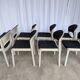 Set of 8 Vintage Aeon Mondial Stackable Chair / Dutch Postmodern Dining Cha