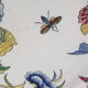 Pair of flat plates Sarreguemines decor Rouen