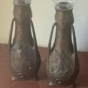 Pair of Art Nouveau vases by Jean Garnier