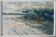 Painting "Tree Riverside Landscape" Watercolor signed dated 1949