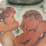 Vase décoré de femme, scène baignade