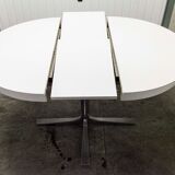 Round table convertible formica 70's central feet