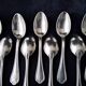 12 silver metal teaspoons Ercuis Sully model