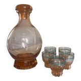 Service carafe et verre à liqueur