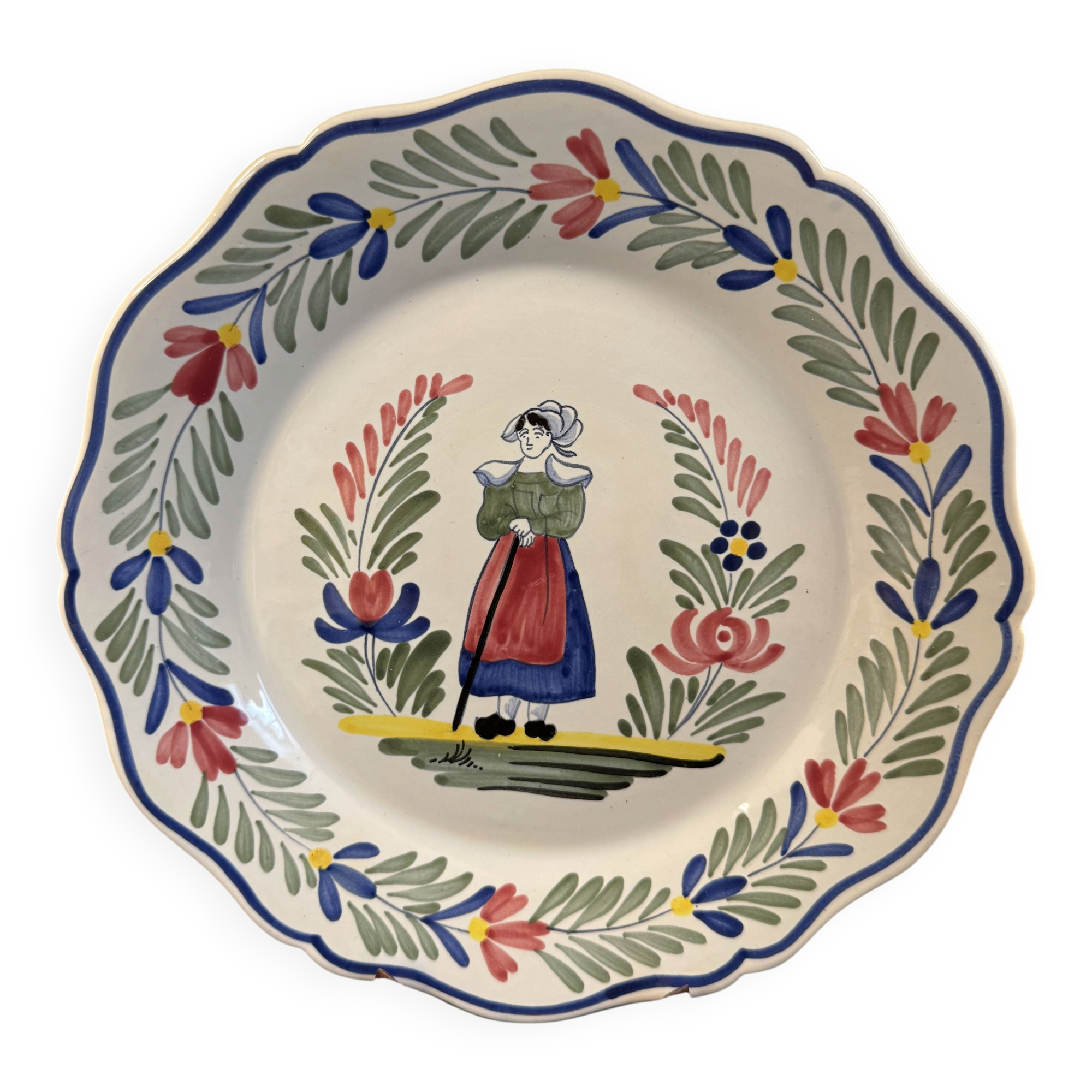 Quimper decorative plate