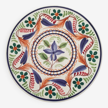 Decorative ceramic floral plate