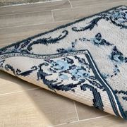 Pure wool blue rug 125x78cm