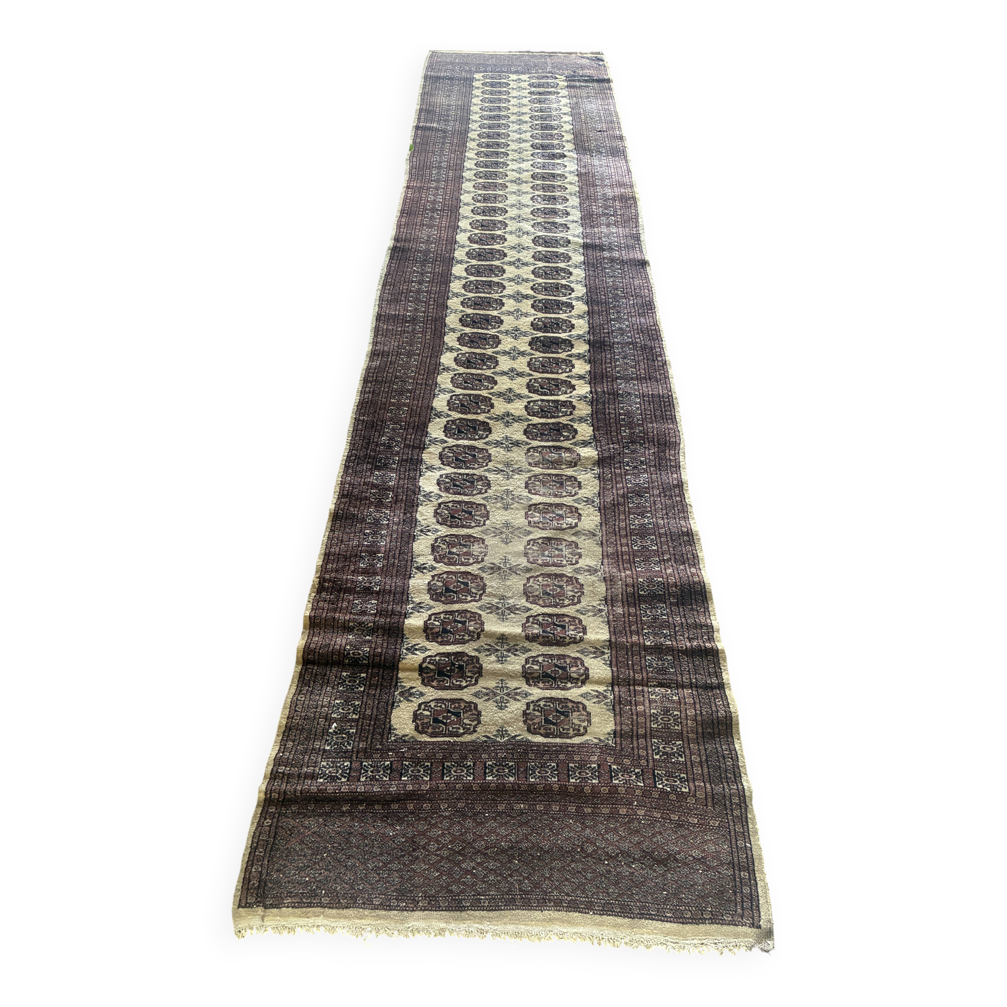 Pakistan Bokhara wool runner rug