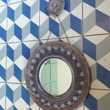 Vintage ceramic mirror