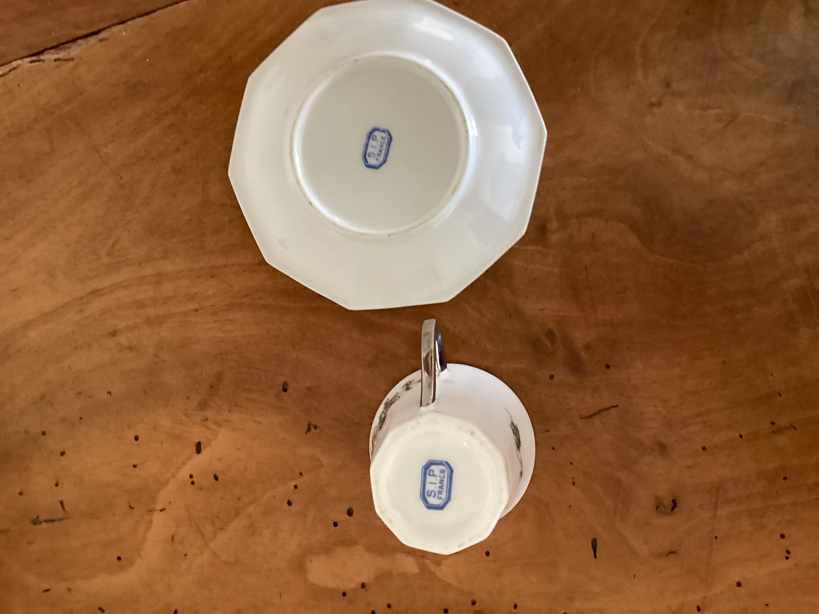Fine porcelain coffee set "SIP France"