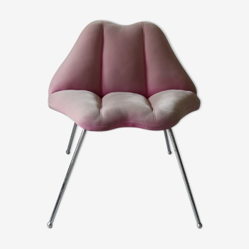 Vintage velvet armchair pop art lips marilyn monroe, 1970