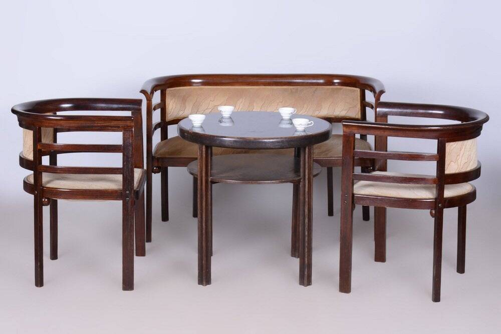 Art Deco Small Table attributed to J. Hoffmann for Wiener Werkstätte, Czech, 1910s