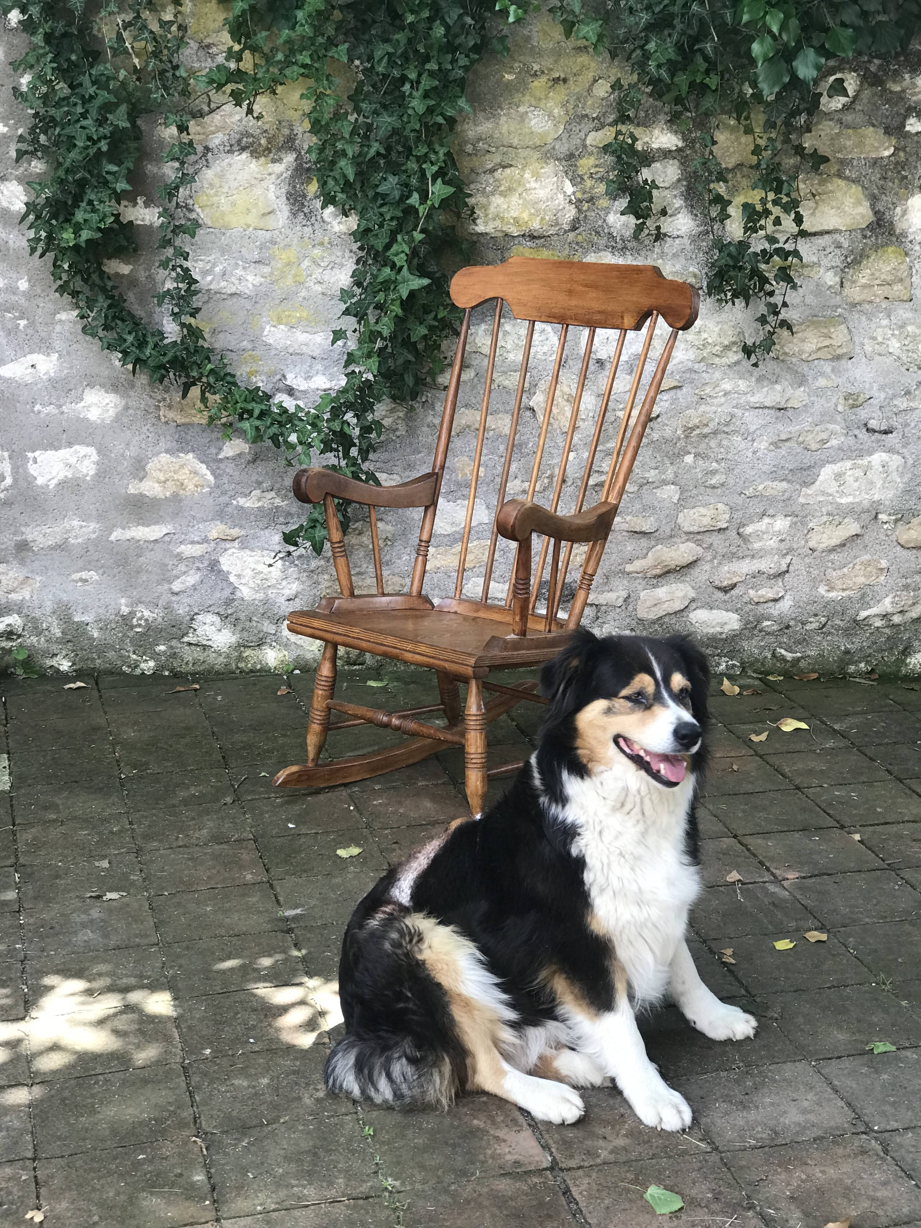 Vintage scandinavian rocking chair