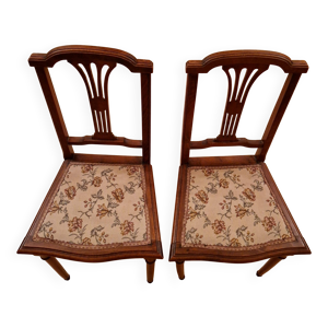 Paire de chaises Louis